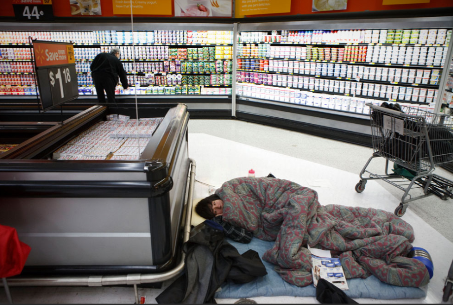 Homeless at Walmart