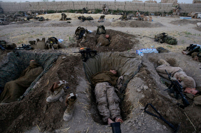 foxholes-graves Afghanistan
