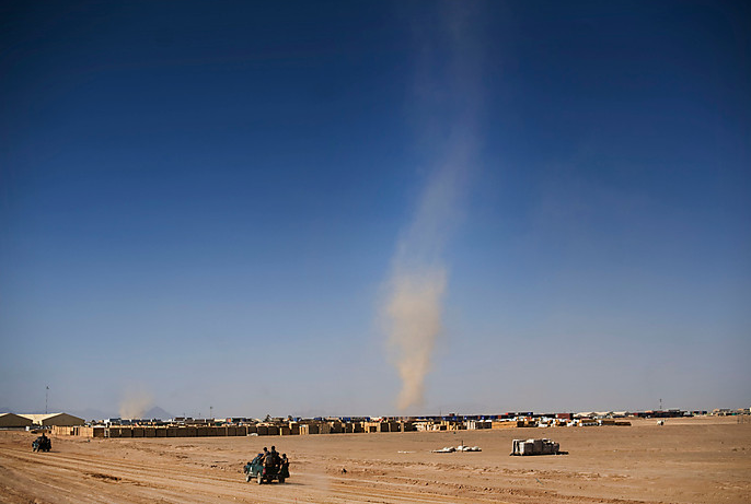 base near Marja, Afghanistan