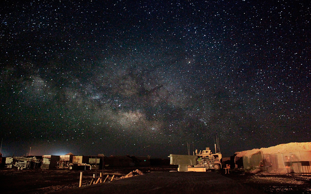 Afghan night, stars
