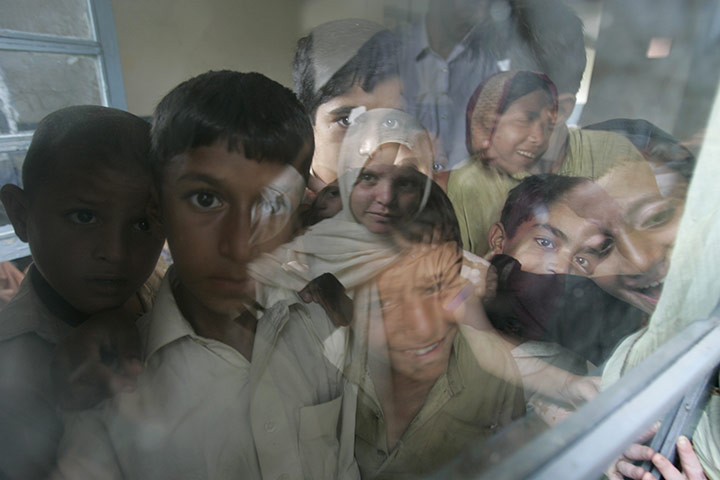 Pakistani faces reflected