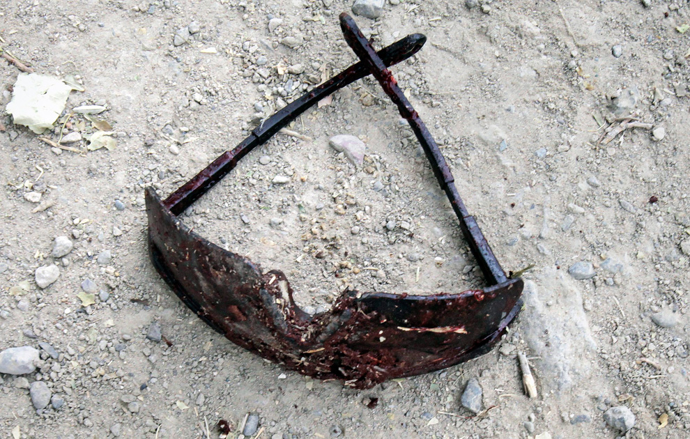 sunglasses bloodied in Iraq