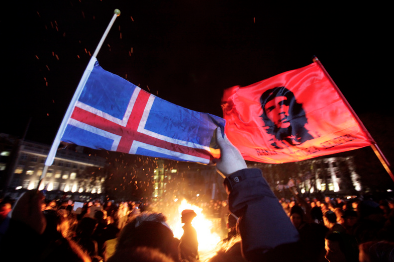 Che flag Iceland