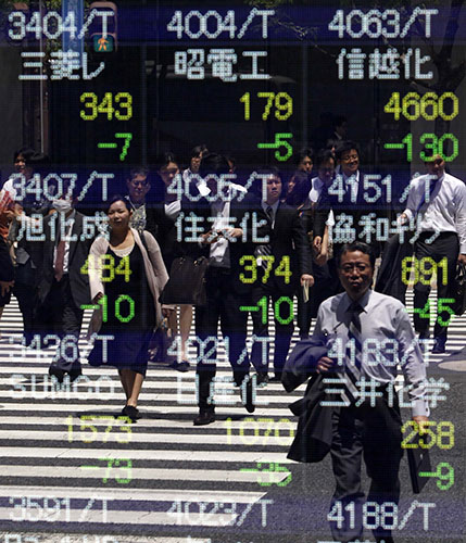Tokyo Pedestrians stock market