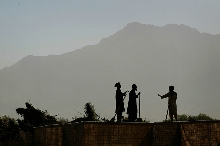 Afghan laborers