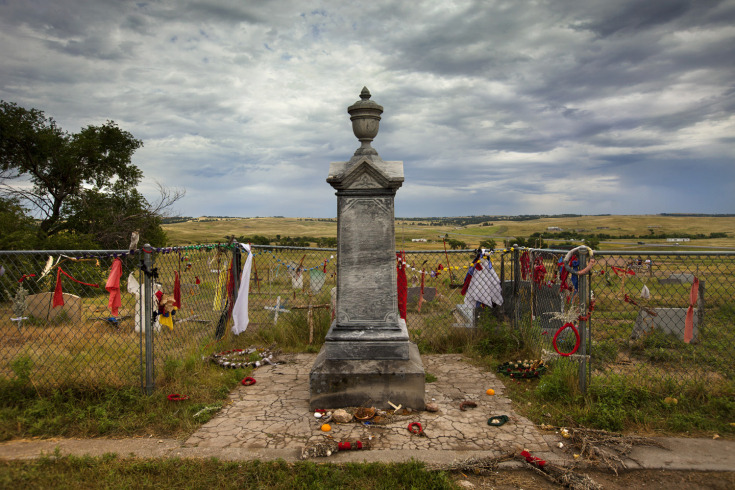 Mass grave at the site of the 1890 Wounded Knee Massacre.
