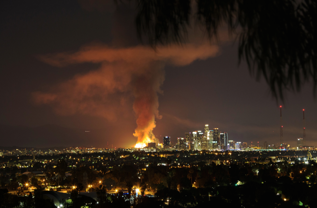 LA apartment fire